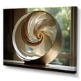 thumbnail image 2 of Designart "Vortex Of Bronze Beauty: Nautilus" Nautilus Wall Art Prints, 2 of 7
