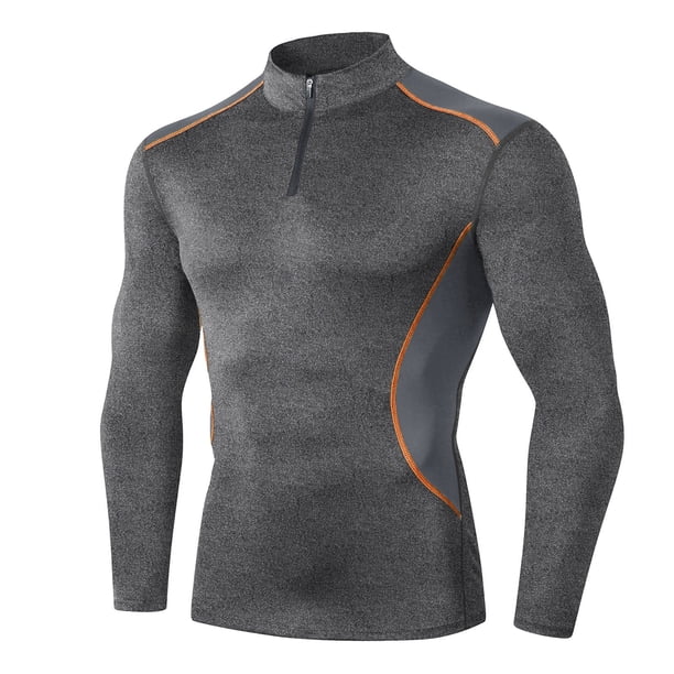 Sudadera deportiva de secado rápido con capucha informal con cremallera de manga larga para fitness de otoño/invierno para hombre Pompotops oipoqjl9657