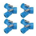 Tap Y Splitter 2 Way 2 Valves Hose Splitter Connector for Garden Hose
