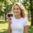 thumbnail image 4 of Portable Handheld Fan Rechargeable | Portable Personal Cooling Fan | Pink Mini Portable Fan for Travel and Everyday Use, 4 of 9