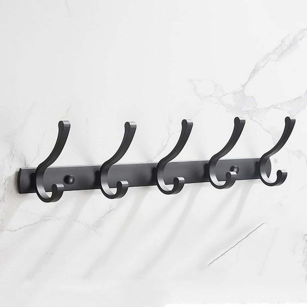 Dual Hooks Clothes Hangers Room Decor Hanger Bathroom Wall Hooks Rack Coat  Hat Hanger Coat Hooks Hole Hooks for Shirt Belt Pocket Towel , E-5 Hook,  Others 