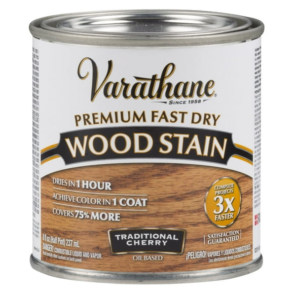 Tinte para madera Varathane Premium, color cereza tradicional de secado rápido, 237 ml