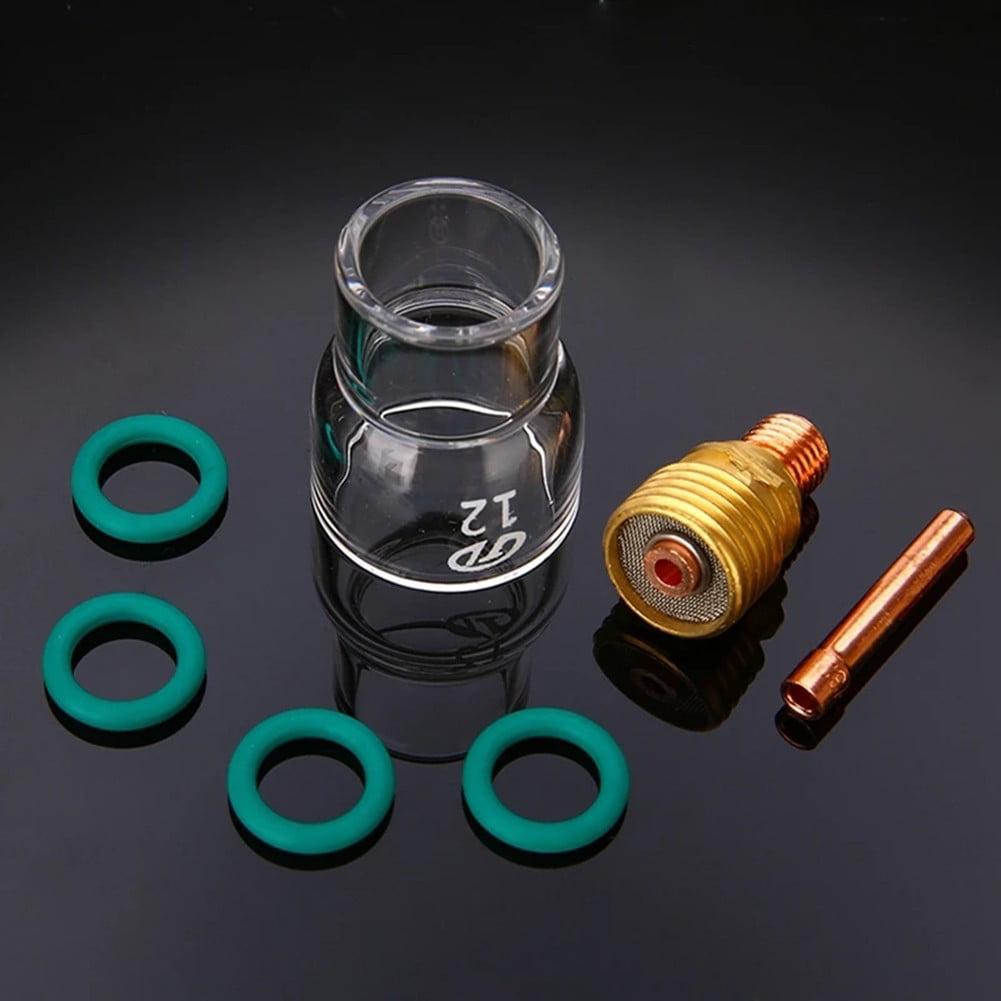 TIG Welding Heat Cup Gas Lens Collet Air Consumable Parts Set Kit For WP-9/20/25 