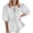 Z2-Light Blue, variant on Tie Front Tops for Women Leopard Print Peplum Babydoll Top 3/4 Length Puff Sleeve Coquette Tops Cute Going Out Tops