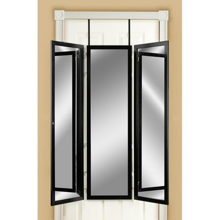 - Mirrotek Triple View Professional Over The Door Dressing Mirror