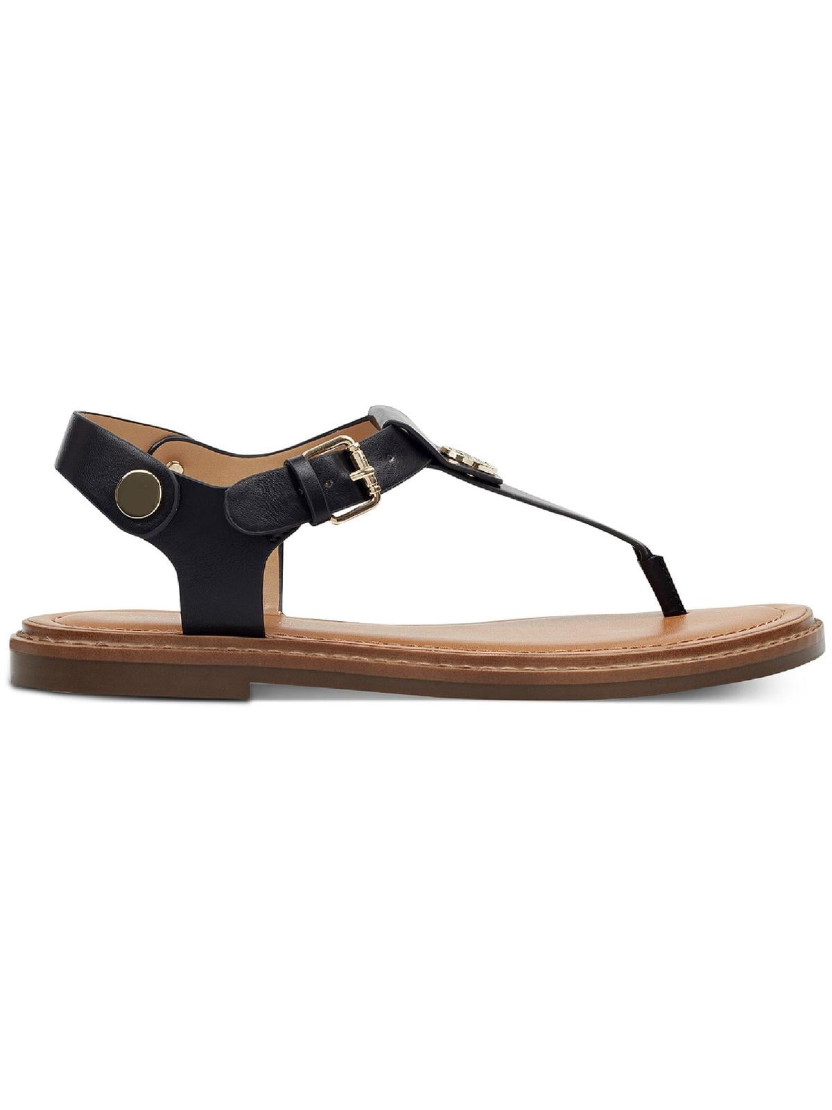 Tommy Hilfiger Womens Bennia Faux Leather Sling Back Thong Sandals