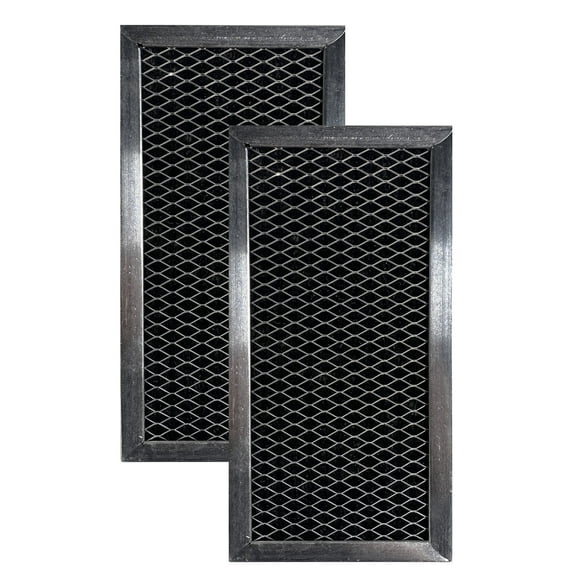 Air Filter Factory 4-13/16 x 7-5/8 x 3/8 Microwave Charcoal Carbon Filter 2-Pack