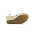 thumbnail image 3 of BLISSFUL STEP Women's Espadrille Wedge Heel Wedge Sandals Purple 6, 3 of 5