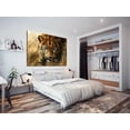 thumbnail image 5 of Mudket Pink Leopard Rose Pearl Canvas Wall Art, Feminine Beautiful Animal Print with Floral Accents, Waterproof Framed Decor for Living Room Bedroom, Ready to Hang - 36"L x 24"W, 5 of 8