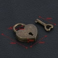 thumbnail image 2 of Visland Vintage Heart Shape Mini Padlock Bag Travel Suitcase Luggage Box Case Key Lock, 2 of 2