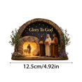 thumbnail image 3 of Exquisite Figurine Desktop Ornament For Home And Statue Sculpture Wooden Decorative Display Piece, 3 of 5