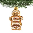 thumbnail image 3 of Golden Bell Collection 2.75In Czech Gingerbread Girl, Glass, Christmas Cookie Nvv144, 3 of 3