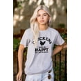 thumbnail image 3 of Chickens Make Me Happy Funny Country Plus Size Crewneck Graphic Tee Shirt Brisco Brands 4X, 3 of 4