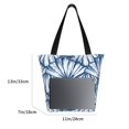 thumbnail image 5 of Kll Tote Bag For Women Blue Shells Print Shopping Grocery Reusable Bags For Office School Shopping Travel, 5 of 8