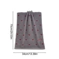 thumbnail image 2 of Bcylexb Cotton Hand Towels, 13"x 30" Ultra Soft Absorbent Cute Heart Print "LOVE" Face Towels for Bathroom Shower Kitchen Gift for Women, 2 of 6