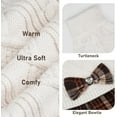 thumbnail image 4 of KYEESE Dog Sweater, White Turtleneck Sweater Dress with Bowtie, Dog Sweater for Large Dogs, 3XL, 4 of 7