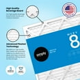 thumbnail image 2 of Simply by MervFilters 20x20x1 MERV 8 Air Filter, 6 Pack, 2 of 4