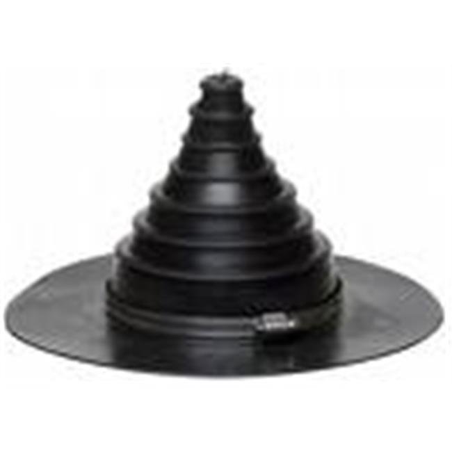 Anjon PIPEBOOT 1 x 6 in. Rubber Pipe Boot With Clamp Ring And Tape Base