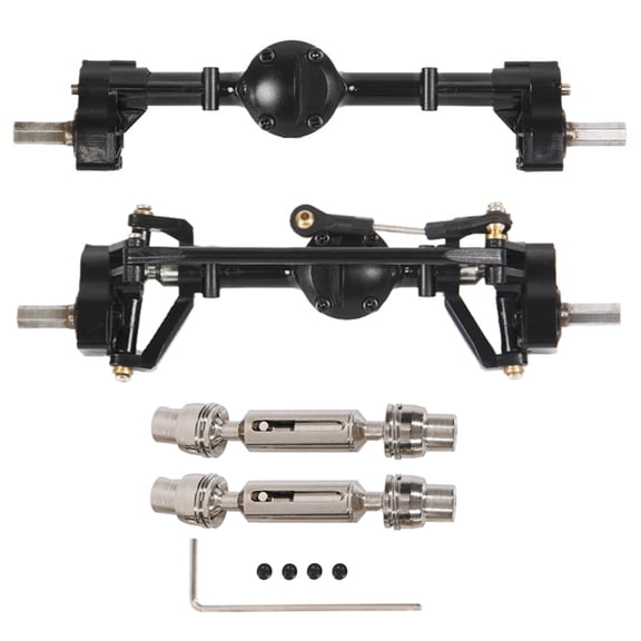 2Pcs Metal Front Rear Portal Axle & Drive Shaft for 1/16 RC C14 C24 C24-1 C34 C44 B14 B24 Upgrade Parts