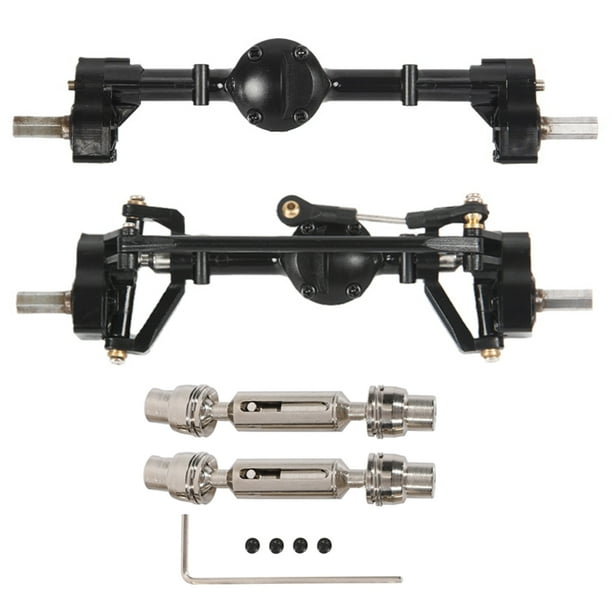 2 Piezas, Eje de Portal Delantero y Trasero con Eje de TransmisióN de Metal para C14 C24 C24-1 C34 C44 B14 B24 1/16 RC Coche Piezas de ActualizacióN