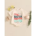 thumbnail image 3 of Suealasg Baby Boys Baseball Romper Letter Print Round Neck Short Sleeve Bodysuit Newborn Summer Casual Clothes 0-18 Months, 3 of 8
