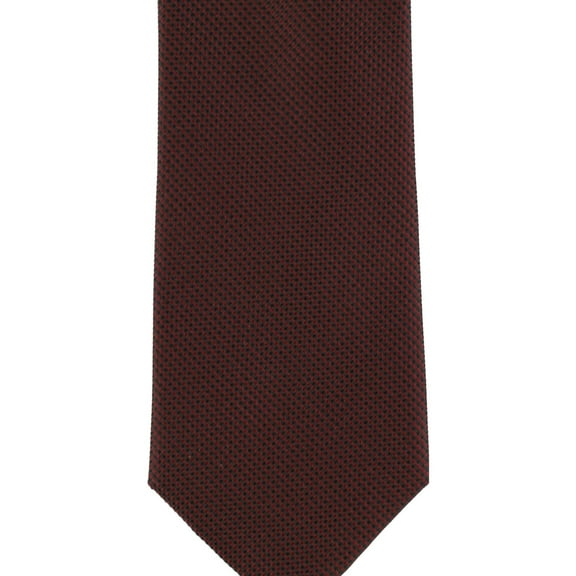 Calvin Klein Mens Pindot Stripe Self-tied Bow Tie, Red, One Size