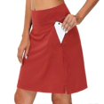 thumbnail image 1 of Women's Tennis Skirts Golf Skirts Yoga Skirt Side Pockets 2 In 1 Tummy Control Butt Lift Quick Dry High Waist Yoga Fitness Gym Workout Skort Bottoms B, 1 of 5