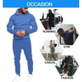 thumbnail image 4 of COOFANDY Men's Tracksuit 2 Piece Sweatsuit Set Long Sleeve Pullover Athletic Suit For Sports Casual Fitness Jogging, 4 of 6