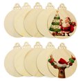 thumbnail image 3 of 10 Pcs 5 Styles Wooden Slices Crafts, DIY Christmas Tree Ornaments for Xmas Hanging Craft and Holiday Home Party Decor, 3 of 3