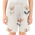 thumbnail image 2 of BZSMCE Adjustable Drawstring Casual Shorts With Simple Flower Pattern Pattern, 2 of 9