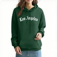 thumbnail image 2 of CFLVAEK Oversized Hoodies for Women Loose Long Sleeve Fall Hoodie Sweatshirts Fashion Drawstring Hooded Pullovers with Pockets Green M, 2 of 10