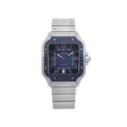 Cartier Santos De Cartier Large Blue Dial Automatic Mens Watch WSSA0048