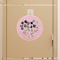 thumbnail image 3 of Miangastore Round Badge Brooch Pennant Display Wall Hanging Pin Display Glitter Board Pin Holder Pin Collection Display Embroidery (Pink), 3 of 9
