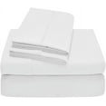 thumbnail image 2 of 400 TC 4-Piece Sheet Set Soft, Wrinkle Resistant 15 Inch Deep Pocket 100% Egyptian Cotton Color White Solid Size Twin XL, 2 of 5