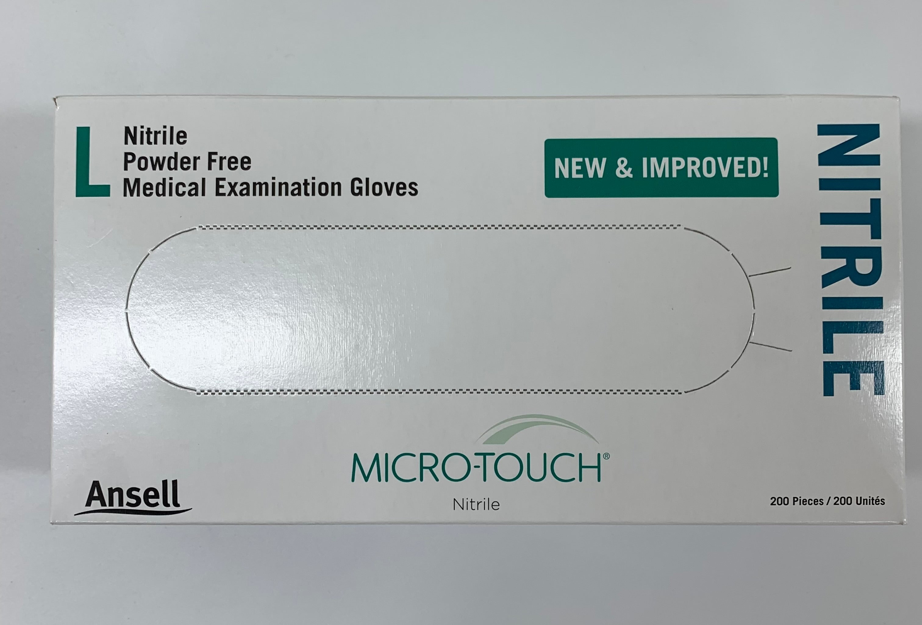 Ansell 6034303 Micro-Touch Powder-Free Thin Nitrile Synthetic Large 200 per box
