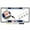 Chrome, variant on [U.S. Navy Officially Licensed Product] - Fly Navy Veteran - Domed Custom-Made Personalized Narrow (Thin) Top 4 Hole Metal Car License Plate Frame with Free caps - Chrome (Qty: 1 Frame)