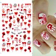 thumbnail image 3 of WREESH Nail Sticker Europe And America Halloween Halloween Red Matching Sticker, 3 of 8