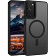 thumbnail image 1 of shiyou-Case for Samsung S20 FE, Magnetic [Compatible with MagSafe] Military Grade Protective Slim Translucent Matte Skin Smooth Phone Case for Samsung Galaxy S20 FE, Black, 1 of 4