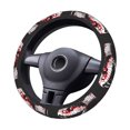 thumbnail image 2 of Rateoe Fierce Red Viper Graphic Art Pattern Elastic Stretch Steering Wheel Cover, Universal 15 inch, Microfiber Breathable , Anti-Slip, Odorless, Easy Carry, 2 of 6