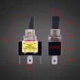 thumbnail image 4 of GFDYREE 2 Pcs 30A 12V Interrupteur à Bascule SPST (ON/Off) 3 Broches 2 Positions Lumière LED Rde Interrupteur à Bascule Illuminé pour Voiture Camion Bateau avec Terminaux ASW-07D-2-R-DZ, 4 of 6