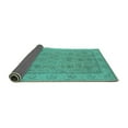 thumbnail image 2 of Ahgly Company Indoor Square Oriental Turquoise Blue Traditional Area Rugs, 3' Square, 2 of 4