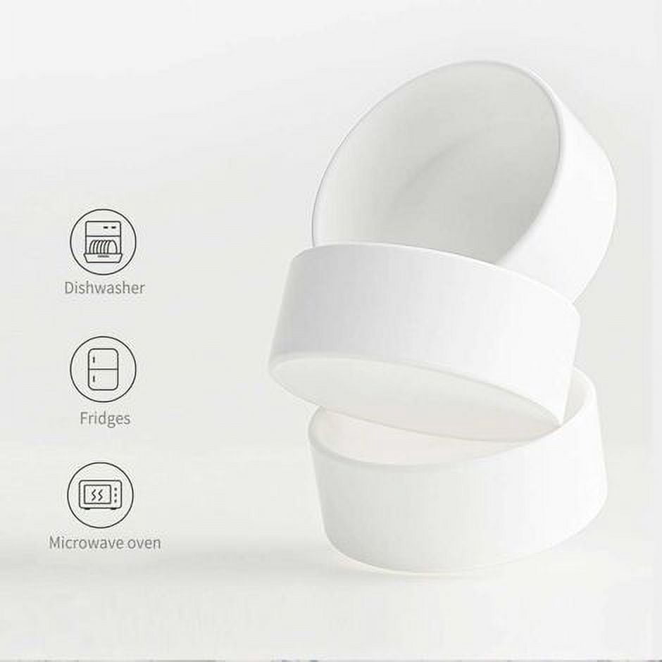 Dog Bowl - Dog Bowl with Support - Bowl for Dogs Anti-Clogging - Double Ceramic Water and Nutrition Bowl for Pets Rabbit