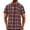 Red, variant on AHTJRT Big Tall Men's Casual Short Sleeve Plaid Button Down Shirt Classic Fit Chest Pocket Tees Coffee 2XL