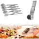 thumbnail image 4 of 2024,5 Wheel Pastry Slicer, Stainless Steel Telescopic Pizza Slicer, Multi Wheel Cutter, Dough Divider, 4 of 5