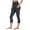 Navy, variant on Capri Leggings for Women Slim Fit Tight Leggings with Pockets High Waisted Yoga Workout Cycling Crop Pants