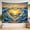 B, variant on XaaKee Wall Tapestry, Thick Paint Seascapes Water, High-Quality Polyester Large Tapestry, 60x40Inch