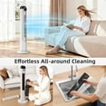 thumbnail image 6 of 42 Inches Bladeless Tower Fan with Remote for Bedroom,90°Oscillation Standing Floor Fans that Blow Cold Air with 9H Timer & Child Lock,Ultra Quiet Small Cooling Fans for Office - Black, 6 of 7