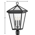 thumbnail image 4 of 15W 3 Led Outdoor Large Post Lantern In Traditional Style-26 Inches Tall And 14 Inches Wide-Museum Black Finish Hinkley Lighting 2563Mb-Ll, 4 of 20