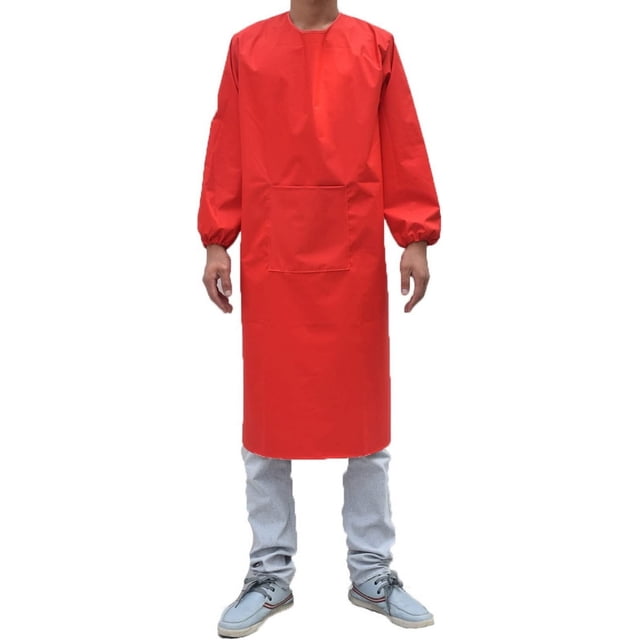 Tablier de Cuisine à Manches Longues Imperméable pour Adultes