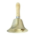 thumbnail image 1 of fastboy Copper Hand Bell with Wooden Handle, 1 of 9